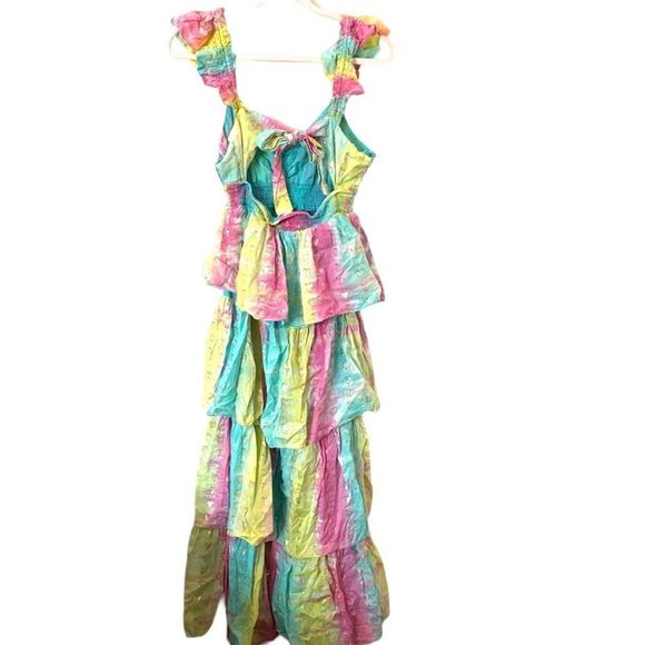 SAYLOR Leola Tiered Midi‎ Dress Sz XL - Picture 3 of 6